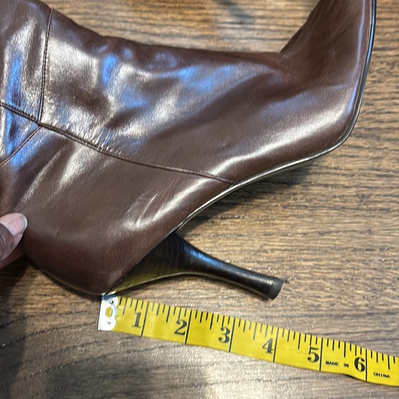 Pointy Toe Leather Fur boots - Picture 9 of 15